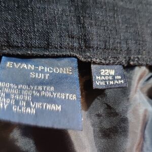 Evan Picone Navy Textured Suit Jacket